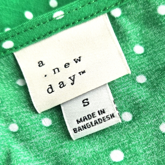 Adorable Polka Dot Green Dress EUC - Picture 7 of 9